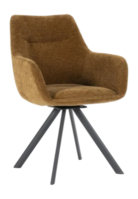 Stoel By-Boo Bliss with armrest - Mustard
