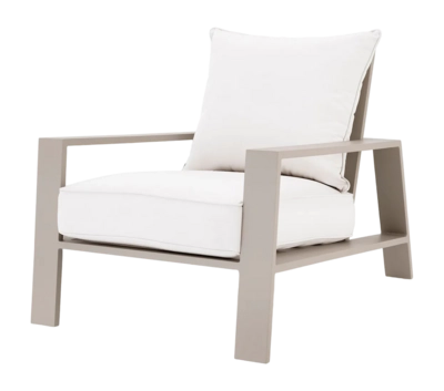 Tuinstoel Eichholtz Outdoor Belle Vue Sand Sunbrella Canvas
