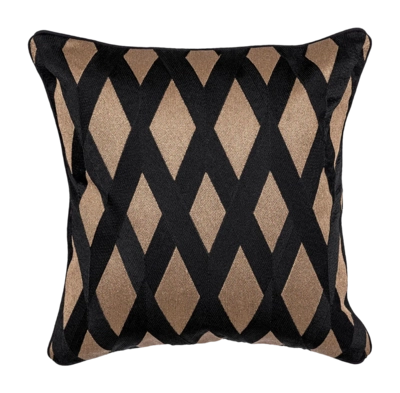 Sierkussen Eichholtz Splender Square Black Gold (50 x 50 cm)