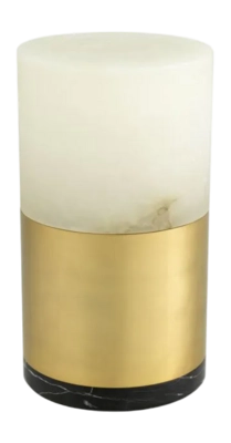 Tafellamp Eichholtz Mclean 20 cm Alabaster Antique Brass Finish