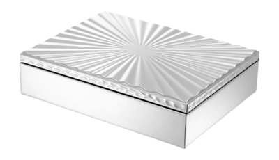 Opbergbox Eichholtz Box Corpo Silver Finish