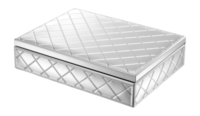 Opbergbox Eichholtz Box Cordo Silver Finish