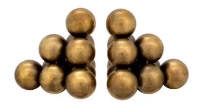 Boekensteun Eichholtz Carioca Vintage Brass Finish (Set van 2)