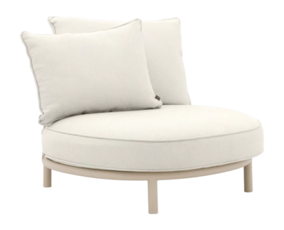 Tuinstoel Eichholtz Outdoor Laguno Sand Lewis Off-White/Grey