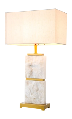 Tafellamp Eichholtz Newton L Antique Brass Finish Incl Shade