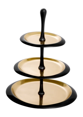 Taartplateau Eichholtz Gitano L Black Nickel Finish