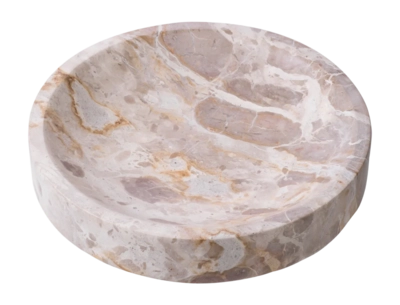 Schaal Eichholtz Bowl Moca Brown Marble