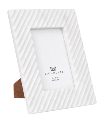 Fotolijst Eichholtz Casale S White Marble 15 x 10 cm (Set van 4)