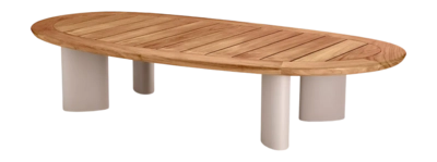 Bijzettafel Buiten Eichholtz Outdoor Free Form Natural Teak