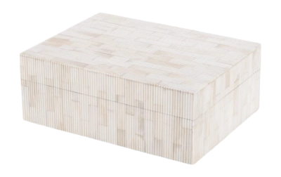 Opbergbox Eichholtz Box Scoop S Natural Bone