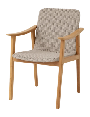Tuinstoel Eichholtz Outdoor Honolulu Natural Teak Faux Rattan 25