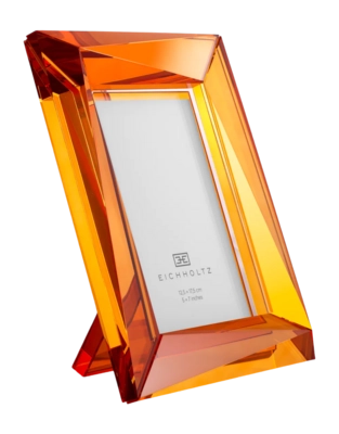 Fotolijst Eichholtz Obliquity L Crystal Orange Glass 17,5 x 12,5 cm (Set van 2)