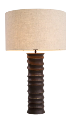 Tafellamp Eichholtz Gilardon Bronze Highlight Finish Incl Shade