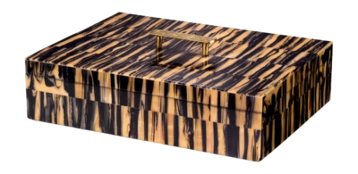 Opbergbox Eichholtz Box Capitola L Black Brown
