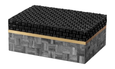 Opbergbox Eichholtz Box Seaside S Black Grey