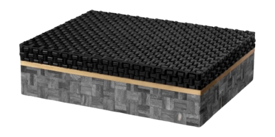 Opbergbox Eichholtz Box Seaside L Black Grey