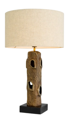 Tafellamp Eichholtz Vigentino Vintage Brass Finish Incl Shade