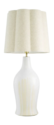Tafellamp Eichholtz Beatriz White Finish Incl Shade