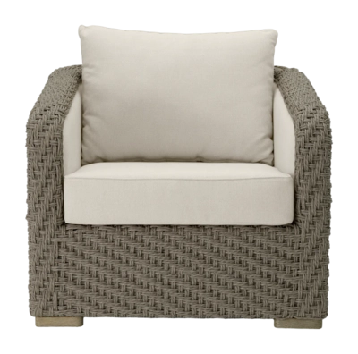 Tuinstoel Eichholtz Outdoor Bryson Faux Woven Rattan Viola Sand