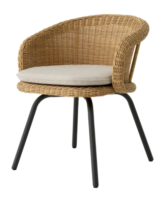 Tuinstoel Eichholtz Outdoor Nolan Viola Sand Faux Rattan
