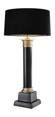 Tafellamp Eichholtz Monaco Black/Ant Brass Finish Incl Shade