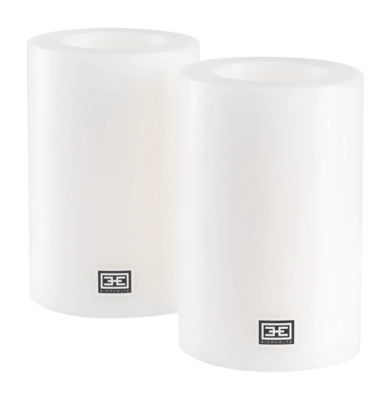 Kunstkaars Eichholtz Ø 10 x H. 15 cm White (Set van 2)
