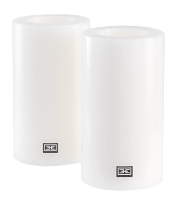 Kunstkaars Eichholtz Ø 10 x H. 18 cm White (Set van 2)