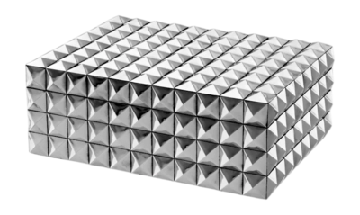 Opbergbox Eichholtz Box Viviënne S Nickel Finish