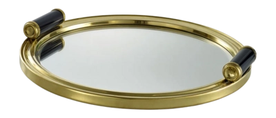 Tray Eichholtz Grimoldi Polished Brass