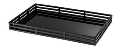 Tray Eichholtz Giacomo Black Finish Rectangular