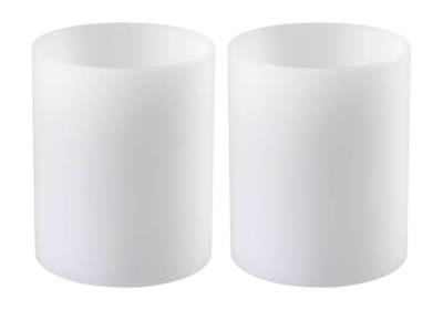 Kunstkaars Eichholtz Deep Ø 10 x H. 12 cm White (Set van 2)
