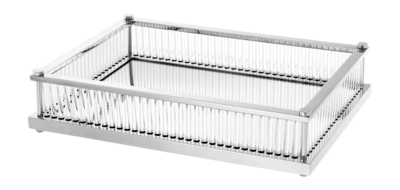 Tray Eichholtz Cora Rectangular Nickel Finish