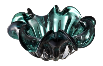 Schaal Eichholtz Bowl Triada Green Glass