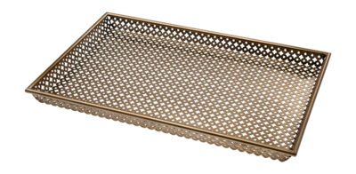 Tray Eichholtz Sirenuse Rectangular L Antique Brass Finish