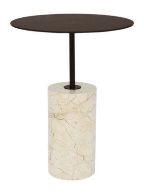 Bijzettafel Urban Nature Culture Macy B Beige Brown Ø36