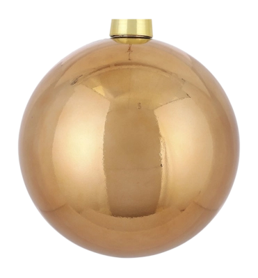 Kerstbal House of Seasons Unbreakable Koper Glanzend 20 cm