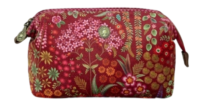 Toilettas Pip Studio Cooper Cosmetic Purse Medium Querida Velvet Red