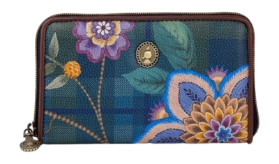 Portmonnaie Pip Studio Willow Wallet Flores Felices Blue Multi