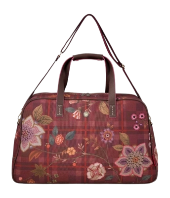 Travel Bag Pip Studio Tovy Weekend Bag Medium Flores Felices Red