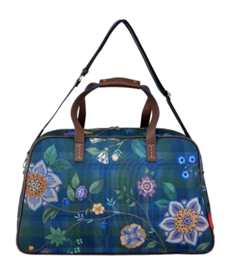 Reistas Pip Studio Tovy Weekend Bag Medium Flores Felices Dark Blue