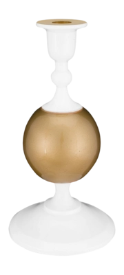 Kandelaar Pip Studio Metal Sphere Small White-Gold 24 cm