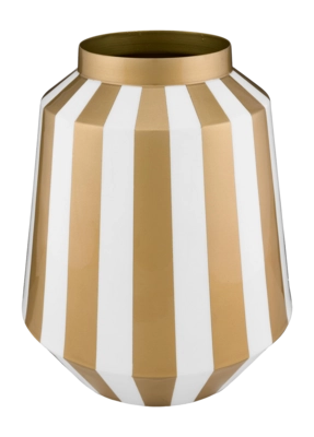 Vaas Pip Studio Metal Stripes White-Gold 24 x 29 cm