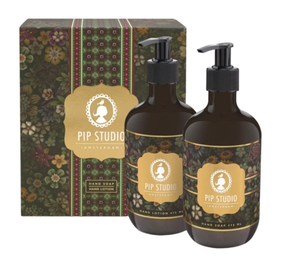 Handzeep en Handlotion Giftset Pip Studio Tutti i Fiori Black Tea 2 x 475 ml (2-delig)