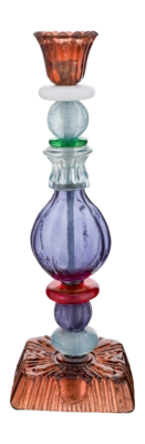Kandelaar Pip Studio Glass Bead Blue 28 cm
