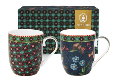 Mug Pip Studio Berry Blues 145 ml (Set of 2)