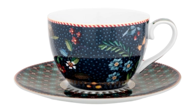 Cup & Saucer Pip Studio Berry Blues Blue 280 ml