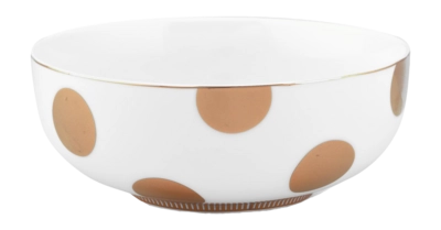 Bowl Pip Studio Dot Delight White-Gold 15 cm (Set of 6)