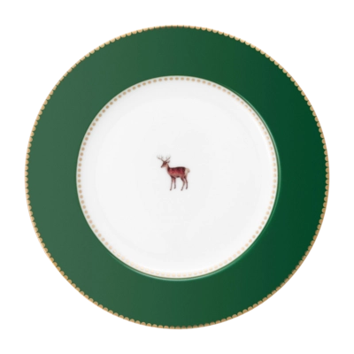 Cake plate Pip Studio Love Birds Dark Green 17 cm (Set of 6)