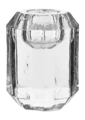 Kandelaar vtwonen Cilinder Shape Glass Clear 7x5,5cm