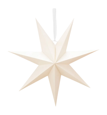 Kerstdecoratie vtwonen Christmas Star Paper Pearl 48cm